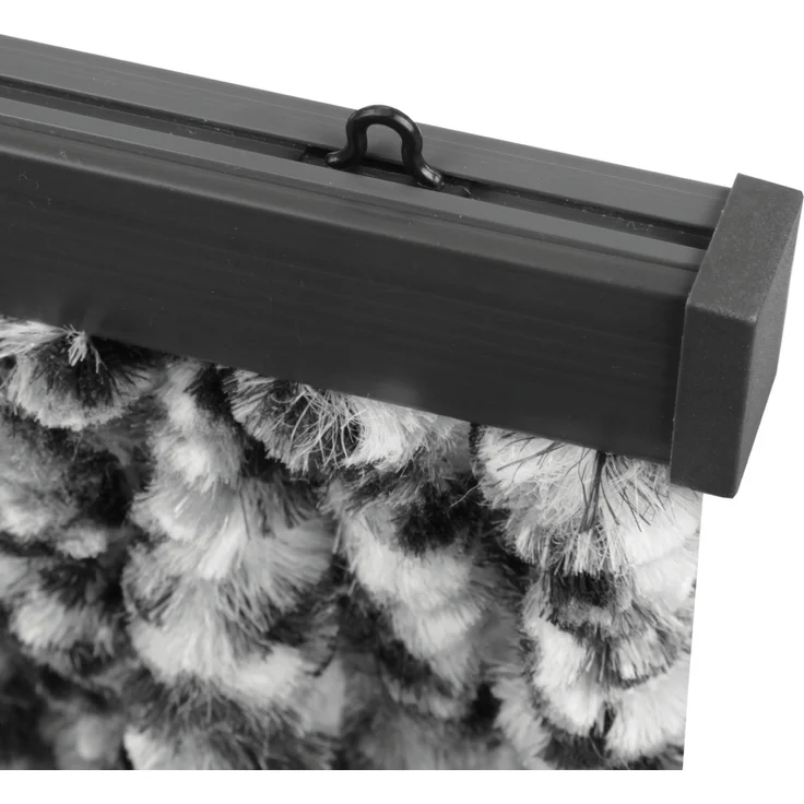 Flauschvorhang in Sondergröße - Türvorhang Breite: 120cm - Länge: 275cm, Dunkelblau – Bild 6