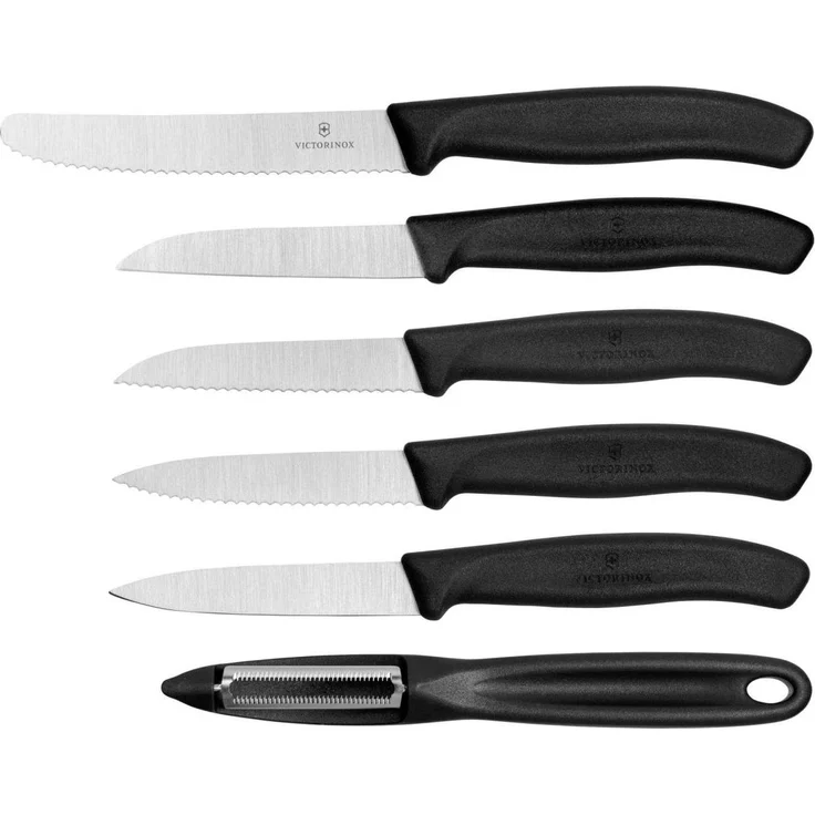 Victorinox Swiss Classic Gemüsemesser-Set 6-teilig schwarz Geschenkverp. – Bild 1