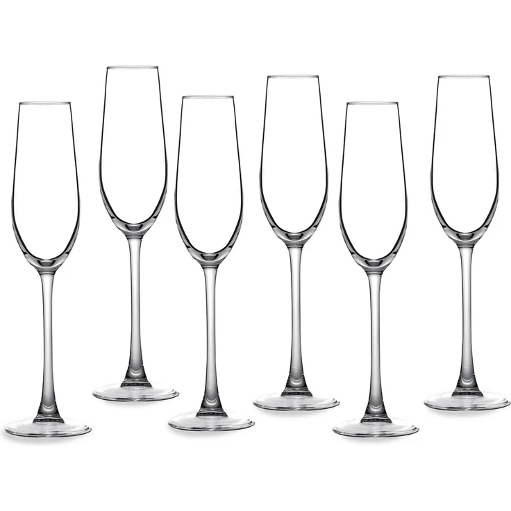 ECHTWERK Sektglas Champagnerkelch-Set 190 ml, 6-tlg, Glas, für Champagner, Schaumwein, Aperitifs, ideal für Feierlichkeiten – Bild 1