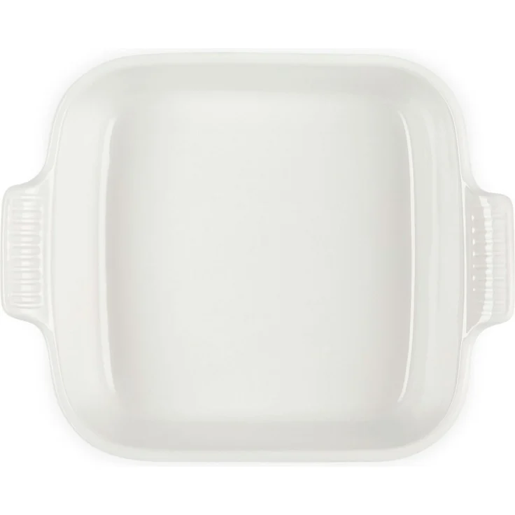 LE CREUSET Auflaufform Auflaufform Tradition quadratisch meringue 23cm, Steinzeug – Bild 2