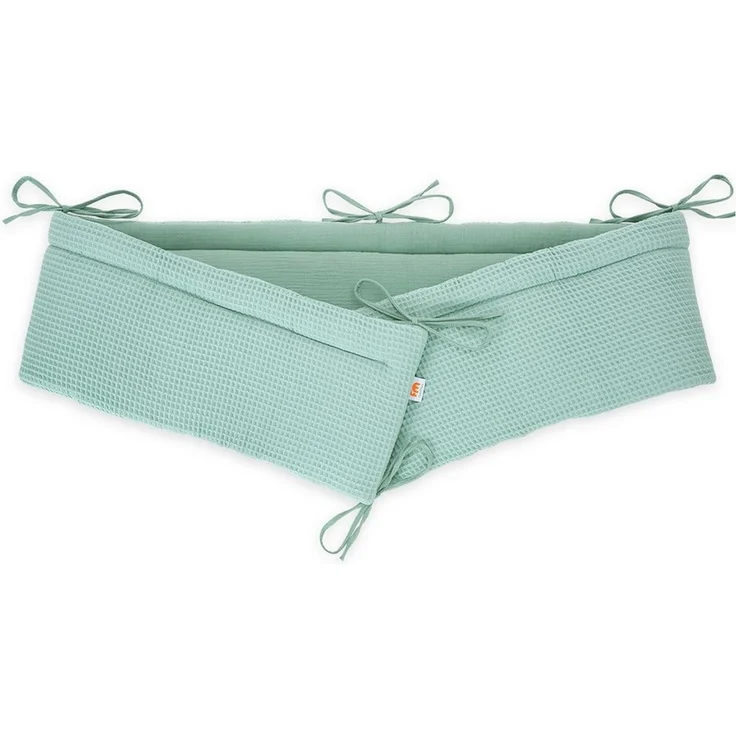 FabiMax Bettnestchen Musselin + Waffel-Piqué 2 in 1 Nestchen für Beistellbett Boxspring, 2in1 Wendedesign, 100% Baumwolle, Made in EU – Bild 1