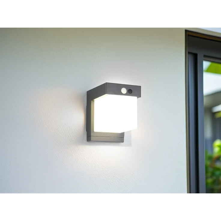 Außenwandleuchte COLOMBO Solar und Strom, Hybrid mit Bewegungsmelder – Bild 5