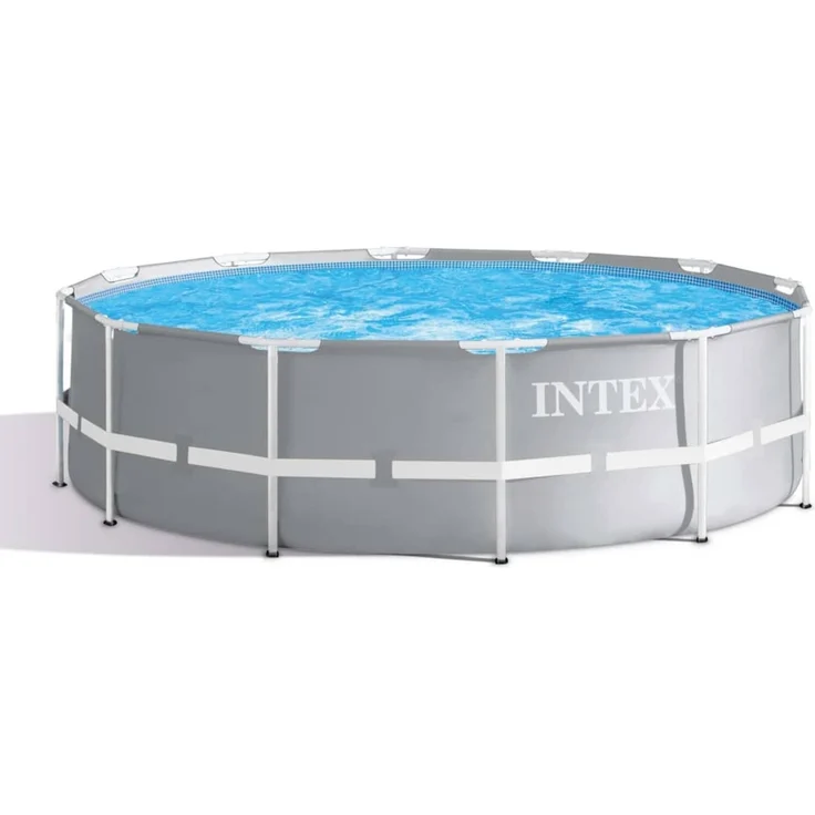 INTEX 'Prism' Frame Pool, Stahlrahmenbecken mit Filter und Leiter, 366x99 cm – Bild 3