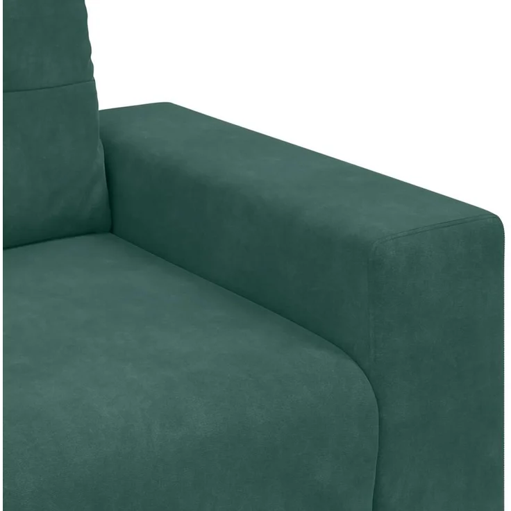 vidaXL Zweisitzer-Sofa Dunkelgrün 180x77x82 cm Samt 4105124 – Bild 7