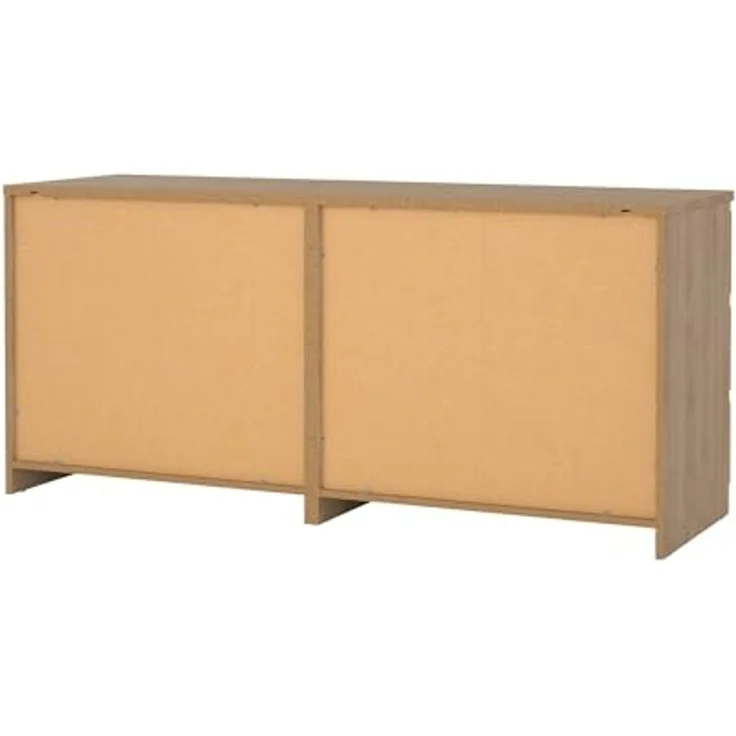 Dmora - Kommode Victoire, Wohnzimmerbuffet, Wohnzimmer-Sideboard, Moderne Küchen-Speisekammer, 154x50 h68 cm, Eiche – Bild 6