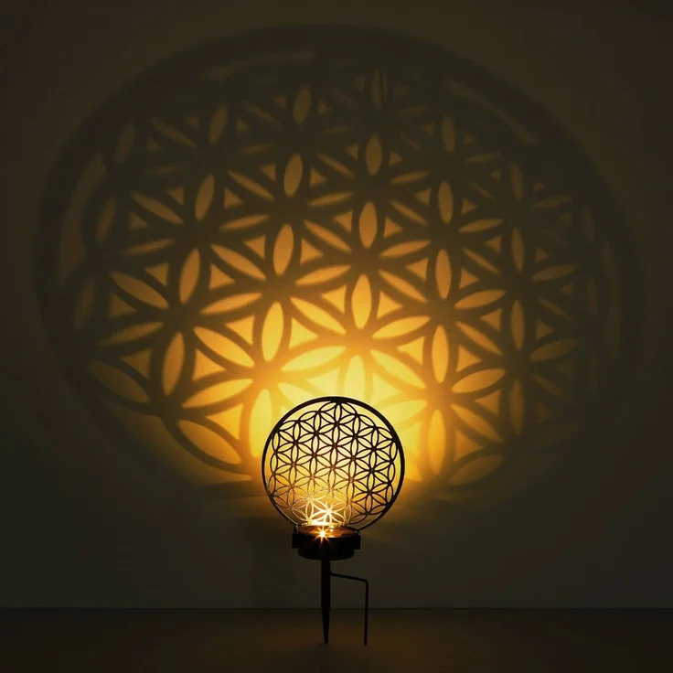 Solarleuchte Garten Rund 30 cm Solarlampe Außen Leuchte Solar mit Pflegetuch – Bild 6