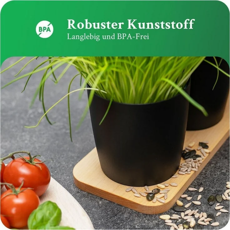 Novaliv Kräutertopf - (1 St), 1x Kräutertöpfe – Bild 3