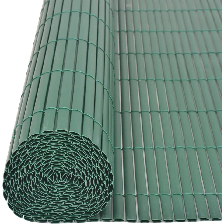 vidaXL Gartenzaun Doppelseitig PVC 90x300 cm Grün 43623 – Bild 5