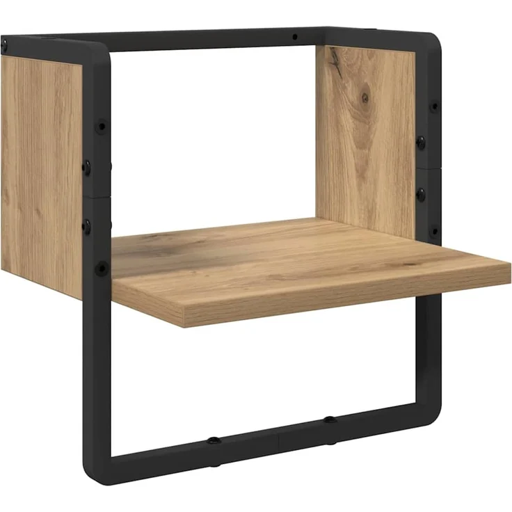 vidaXL Wandregal Kunsthandwerk Eiche 30 x 25 x 30 cm Holzwerkstoff 893636 – Bild 2