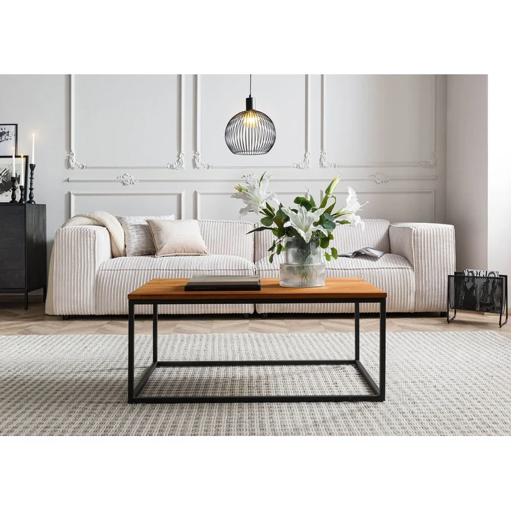 Couchtisch Wildeiche 100 x 60 x 43 natur geölt LOUNGE COLLECTION #09 – Bild 3