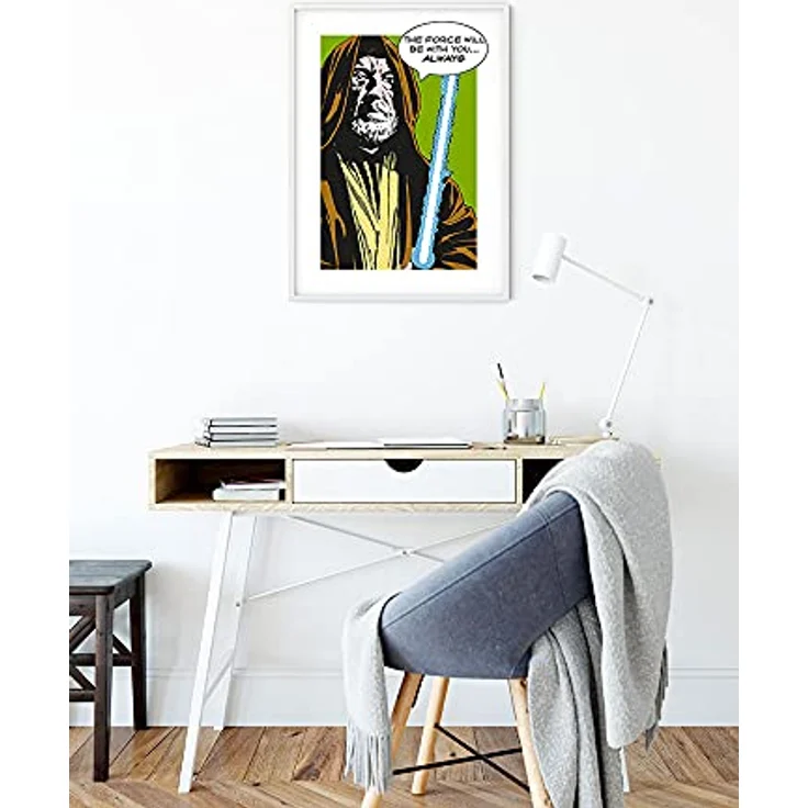 Komar Wandbild | Star Wars Classic Comic Quote Obi Wan | Kunstdruck 40 x 50 cm, seidenmatte Oberfläche, lichtbeständig, für Kinderzimmer und Jugendzimmer, ohne Rahmen – Bild 5