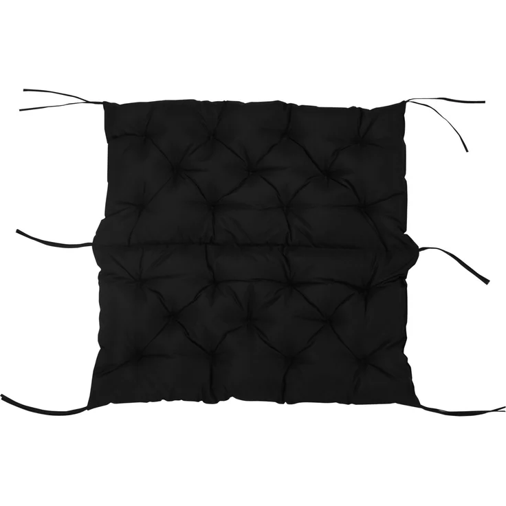 Outsunny Bankauflage, Polyester, Schaumstoff, Schwarz, 98L x 100B x 8T cm – Bild 9