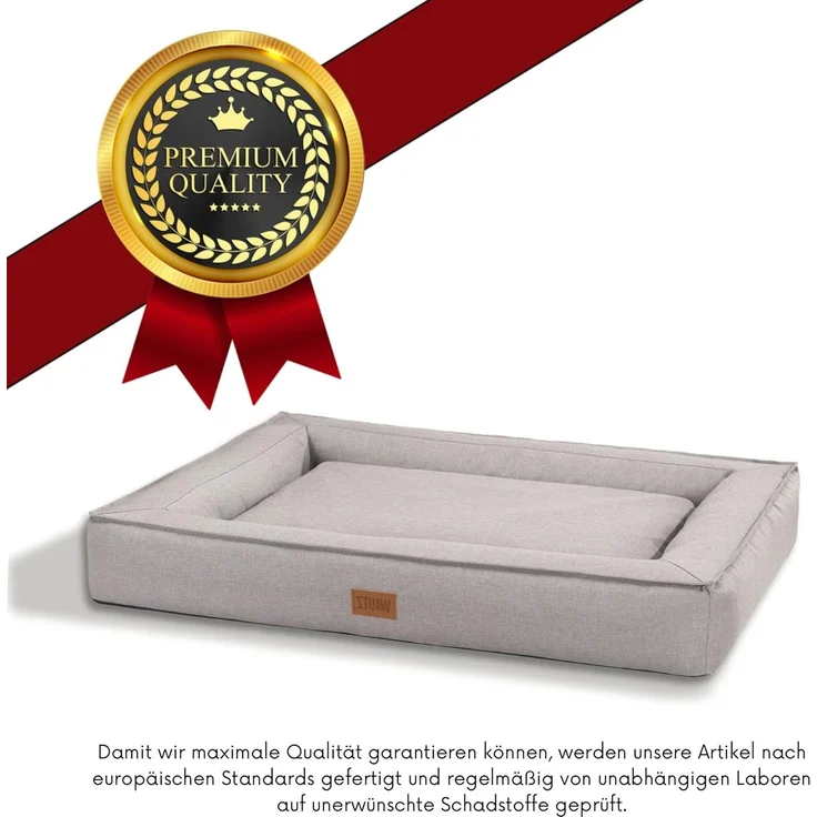 Hundebett "BOXBED" XL 105x80x19 cm Anthrazit"" – Bild 2