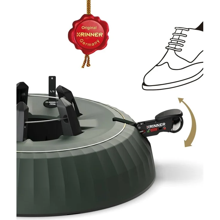 Krinner X-440 Deluxe Christbaumständer, bis 440 cm Baumhöhe, Stamm max Ø 17 cm – Bild 6