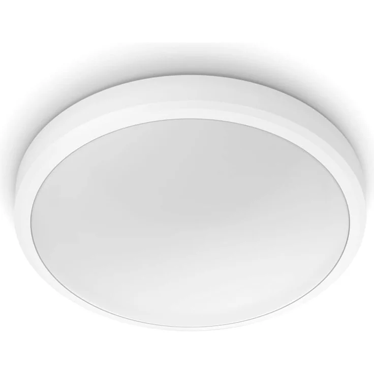 Philips LED Doris Deckenleuchte für das Badezimmer, 17W, IP44 Schutzklasse, warmweißes Licht (2. 700K), Weiß – Bild 6