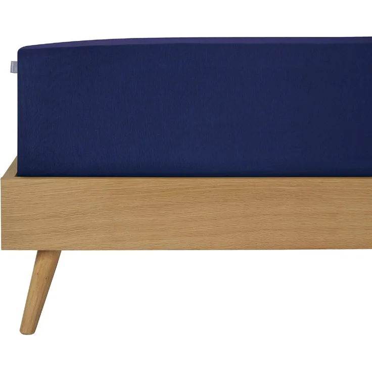 Schiesser Spannbettlaken Elli - 97/3 - 180 x 200 cm - Dunkelblau