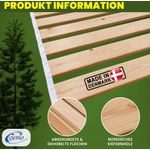 Coemo Rollrost ROMO 70×140 cm, Lattenrost aus Massivholz, 15 Leisten, Babybett
