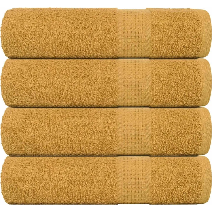vidaXL Handtücher FROGN 4 Stk. Gold 50x100 cm 360 g/m² 136807 – Bild 1