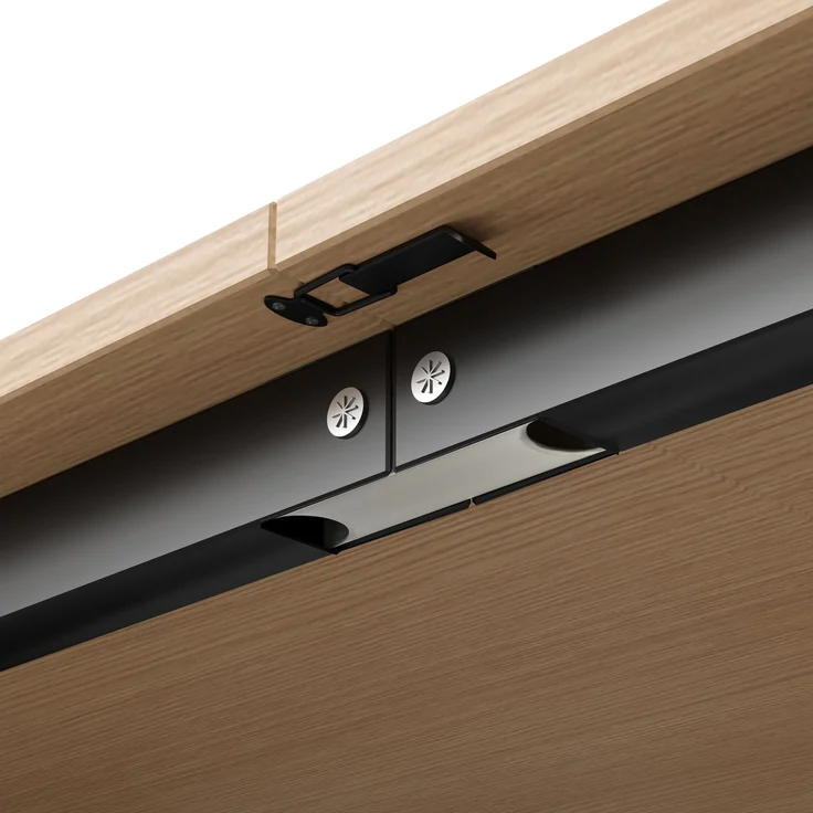 ZUBALIYA Klappbarer Schreibtisch mit Ablagen –2-in-1-Bücherregal und Schreibtisch, klappbar, mit Steckdose und USB-Anschluss, höhenverstellbare Ablagen, Kippschutz, Schreibtisch,Eck-Schreibtisch-rechts – Bild 10