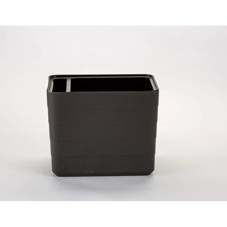 Plastia Selbstbewässernde Pflanzgefäß, 30 cm, Grau/Grün