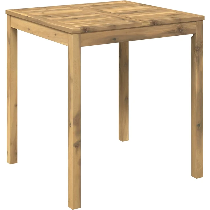 vidaXL Gartentisch LAREN Weiß gewaschen 70 x 68,5 x 75 cm 901710 – Bild 2
