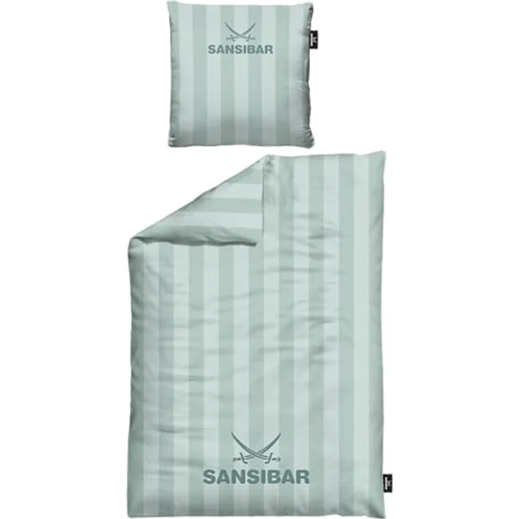 Sansibar Sylt Bettwäsche Sansibar Bettwäsche “Modern Stripe” 100% Baumwolle, Baumwolle, 2 teilig, edel und hochwertig, weich, hautfreundlich, pflegeleicht – Bild 2