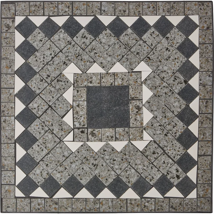 Siena Garden 'Como' Beistelltisch, Stahl, Matt Schwarz/Dunkelgrau, 71 x 64 x 64 cm – Bild 4