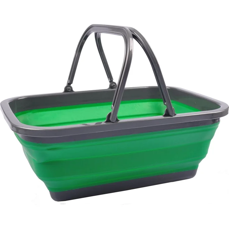 Tragekorb faltbar Einkaufskorb Picknickkorb Tragetasche Aufbewahrungskorb Korb – Bild 1