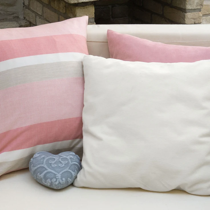 Kissen Deko von Lysel - rosa Uni Jerada 50x50 Polyester kissenbezug Dekokissen – Bild 8