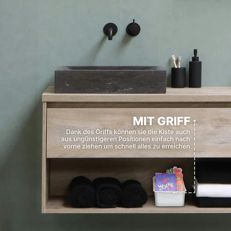 Küchen Organizer mit 3 Fächern - Aufbewahrungsbox für Tütensuppen, Gewürzmischungen uvm. Ordnungssystem für Lebensmittel Kunststoff – Bild 5