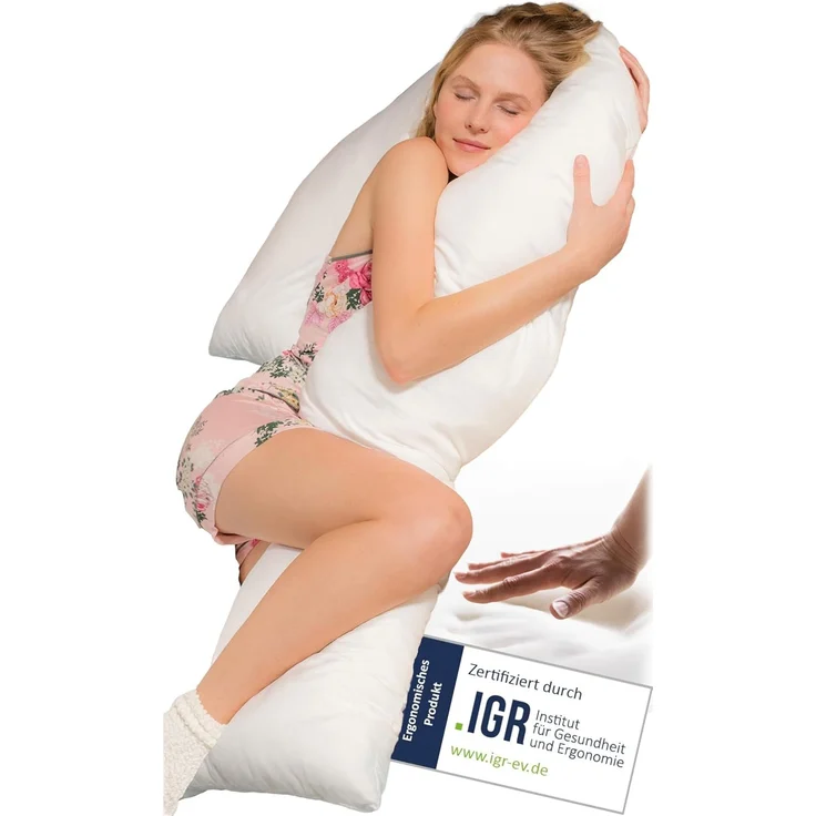 Traumreiter Seitenschläferkissen J Visco Seitenschläferkissen mit Memory Foam Support