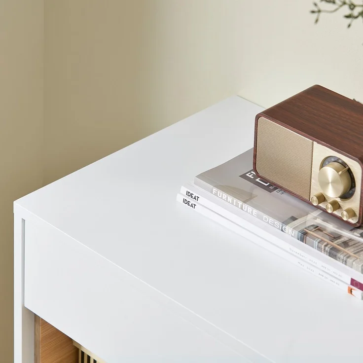 SoBuy FSB97-WN Schuhschrank, MDF, Lackiert, Weiß, 60 x 85 x 34 cm – Bild 9