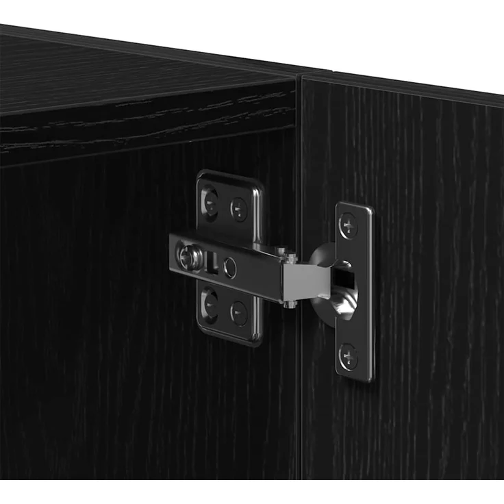 vidaXL Wandschrank Schwarz Eichen-Optik 80x39x40 cm Holzwerkstoff 862012 – Bild 9