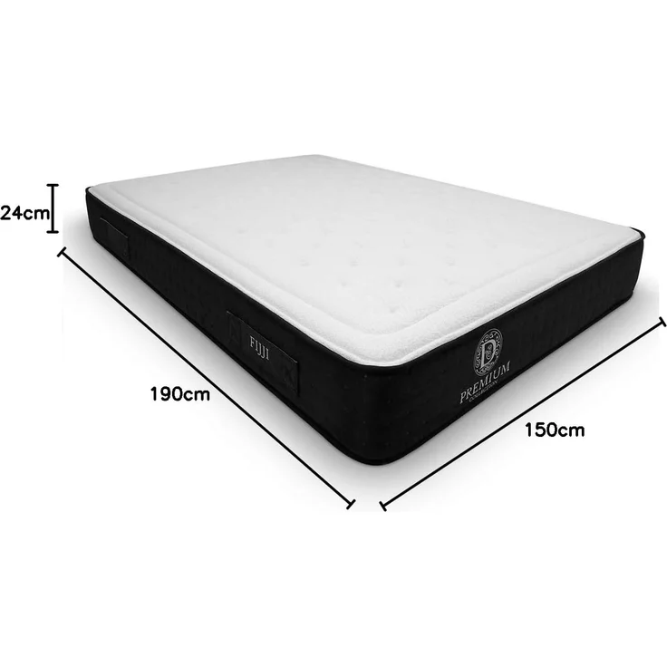 Duérmete Online Premium Viskoelastische Matratze Fixji | Bambusgewebe | Sanitized Behandlung, Schaumstoff, Weiß, 150x190 – Bild 2