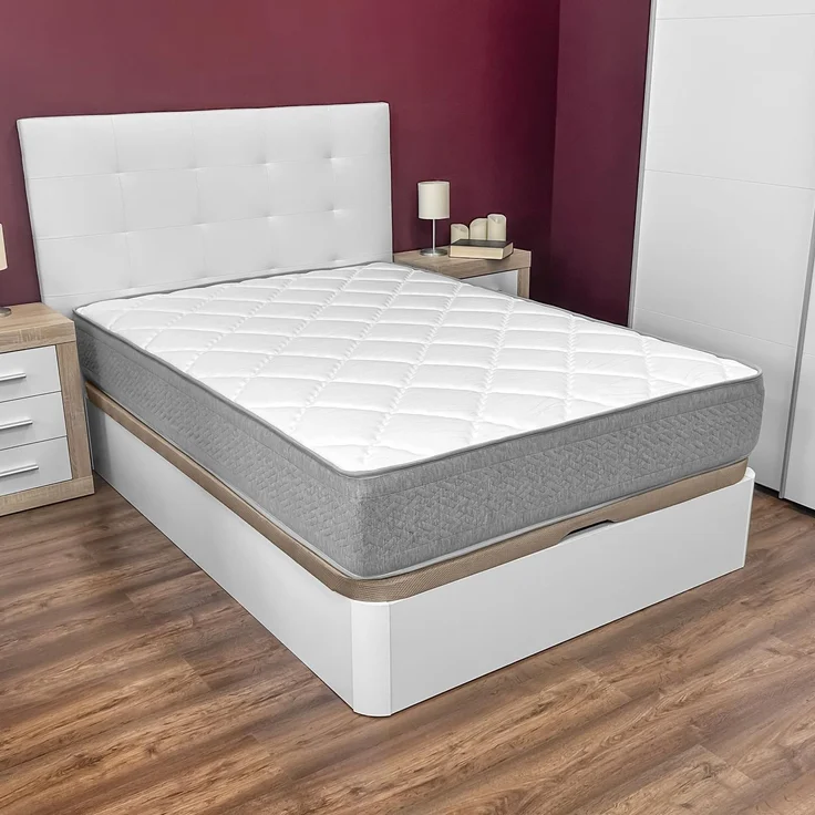 Duérmete Online Matratze 135x180 cm, Visco Spring mit Taschenfederkern und viskoelastisch, ergonomisch, Multizone, hoher Komfort, hygienisch und atmungsaktiv, Dicke 23 cm – Bild 2