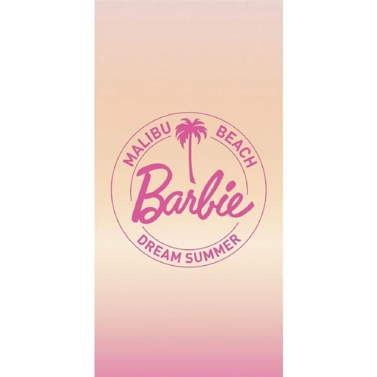 Barbie Baumwollhandtuch Badehandtuch Strandtuch 70x140 cm aus Baumwolle – Bild 2