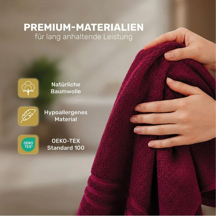 Lavea Handtücher 8er Handtuch Set 50x100 cm, Sporthandtuch, Badetuch, (Frottierserie Elena), Saugstarke & weiche Gästetücher, Handtuch Set – Bild 3