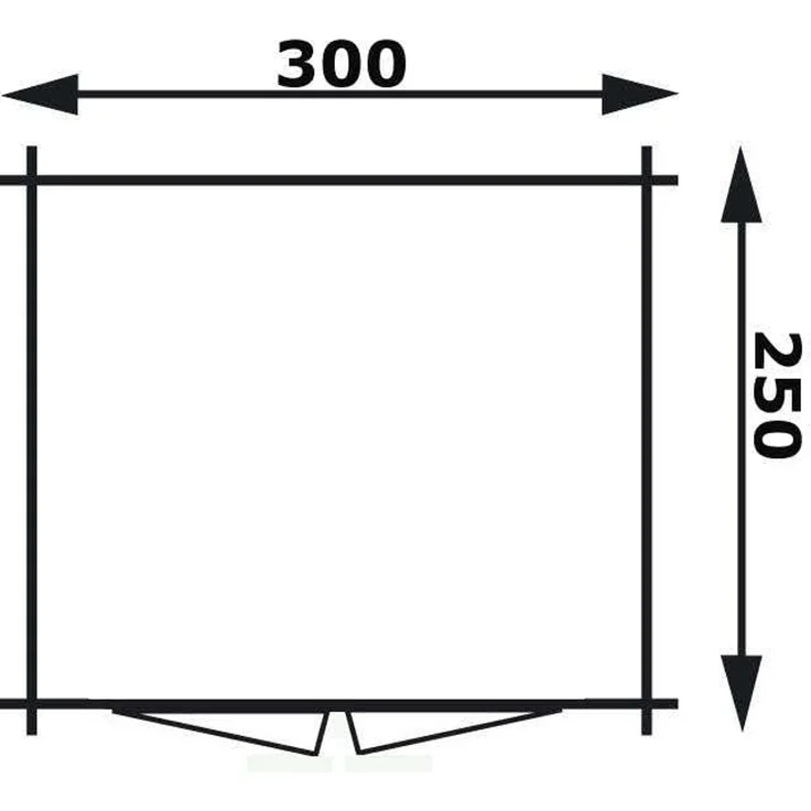 Alpholz Holz Gartenhaus Maria | Natur | 275x300x220 cm – Bild 5