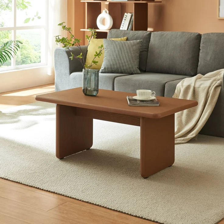 Couchtisch Gäljami 100x55x44 cm Walnussoptik [en. casa] – Bild 3