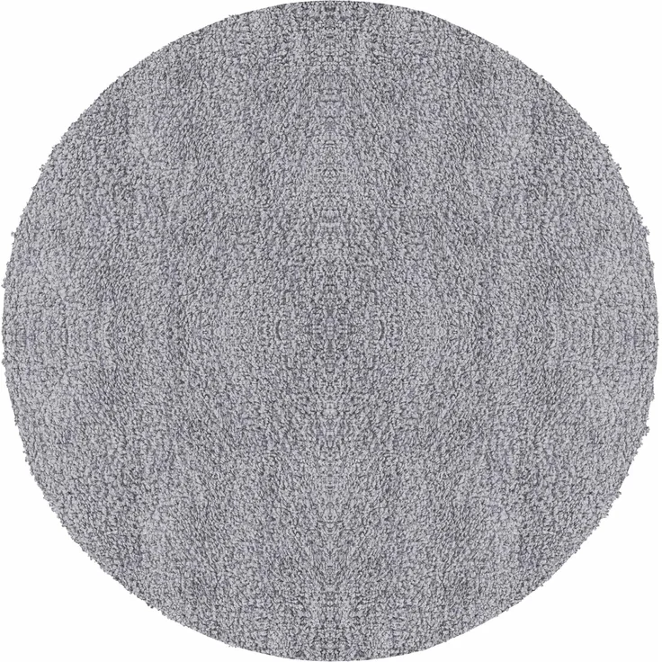 Carpetsale24 Shaggy Hochflor Teppich Wohnzimmer 200 cm Rund Hellgrau - Modern Flauschiger Teppich Extra Weich, Pflegeleicht und Einfarbig - Ideal als Teppich für Schlafzimmer, Esszimmer und Küche – Bild 1