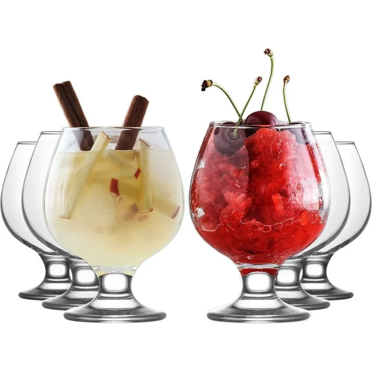 LAV Cocktailglas LAV Misket Premium Weingläser 6er Set, 390cc, Klare Kelchgläser – Bild 5