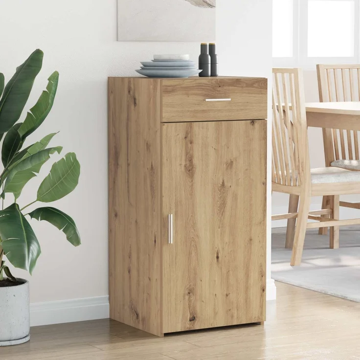 vidaXL Sideboard Artisan-Eiche 45 x 42,5 x 93 cm Holzwerkstoff 883148 – Bild 4