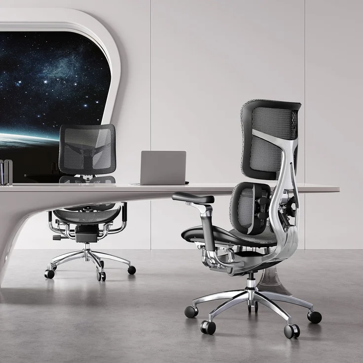 Sihoo 'Doro S300' ergonomischer Schreibtischstuhl, 124,5 x 76 cm, in Grau – Bild 10