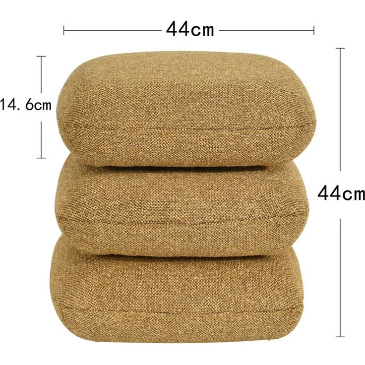 Duhome Hocker (9272D1), Bouclé Stoff, 360° Drehbar, Modern – Bild 2