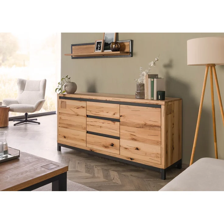 Sideboard Kernbuche 175 x 45 x 85 natur geölt VILLANDERS #109 – Bild 3