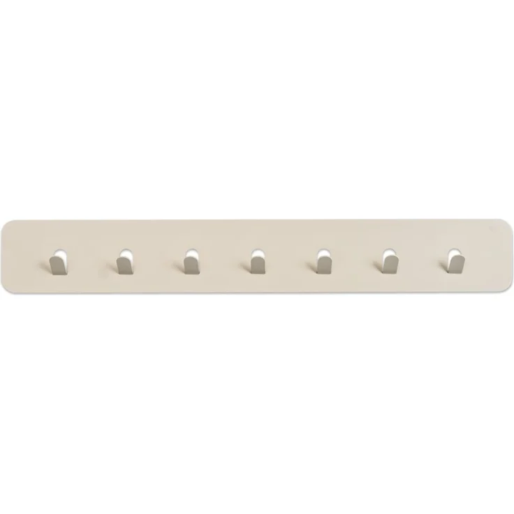 XORA 'TILLY' Garderobenleiste mit 7 Haken, Metall Kaschmir, 70 x 10 x 3 cm – Bild 3