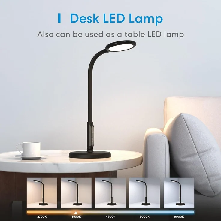 meross Smart Dimmbare LED Stehlampe mit Sprachsteuerung, App Steuerung, Fernbedienung, 3-in-1 Stehleuchte für Wohnzimmer, Schlafzimmer, Kompatibel mit HomeKit, Alexa, Google and SmartThings, Schwarz – Bild 8