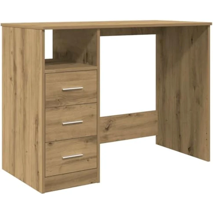 vidaXL Schreibtisch Artisan-Eiche 102x50x76 cm Holzwerkstoff 855853 – Bild 2