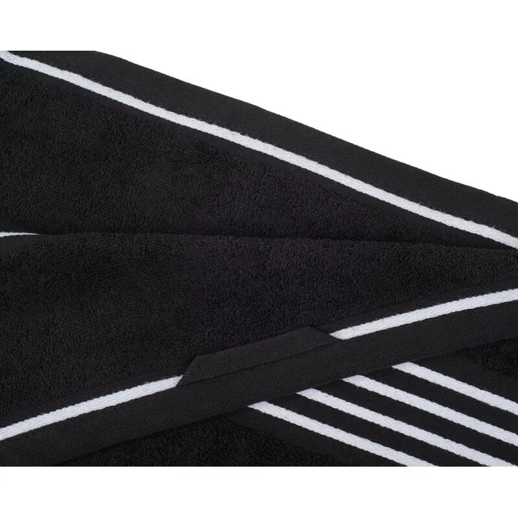 Gözze Handtücher RIO, 70x140 cm, Schwarz, Weiß, Streifen, (1-St)