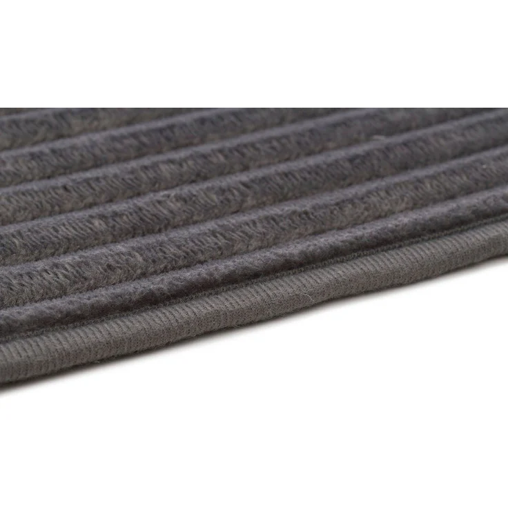 Gözze Badematte Berlin, Höhe 7 mm, rutschhemmend beschichtet, fußbodenheizungsgeeignet, Polyester, rechteckig, Badteppich, Uni Farben, Cord Optik, waschbar – Bild 4